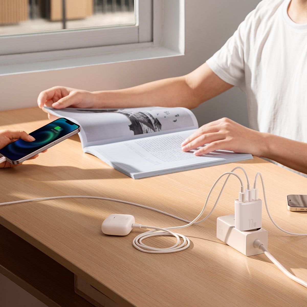 Baseus Compact Szybka Ładowarka Wieloportowa 3xUSB 17W Sklep Warszawa
