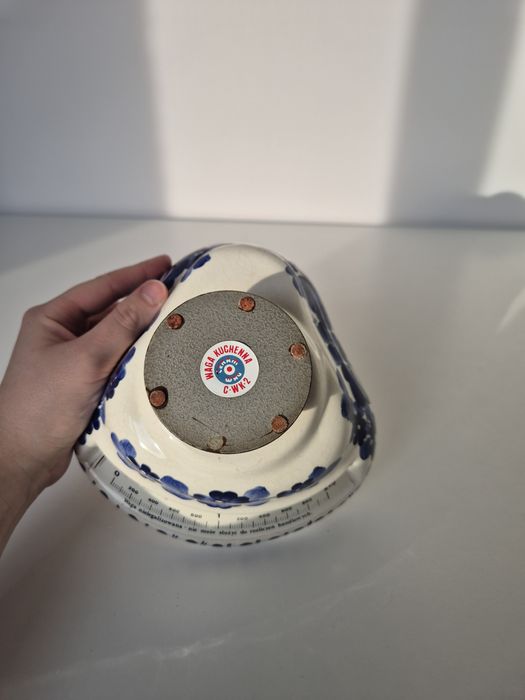 Waga ála fajans kobalt włocławek PRL