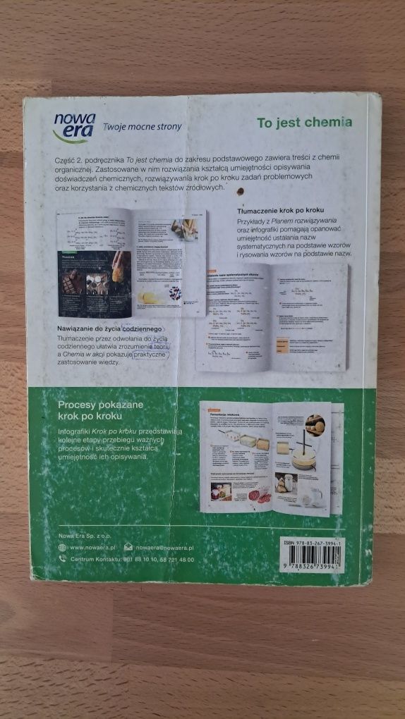 Podręcznik do chemii dla klas 2 liceum technikum