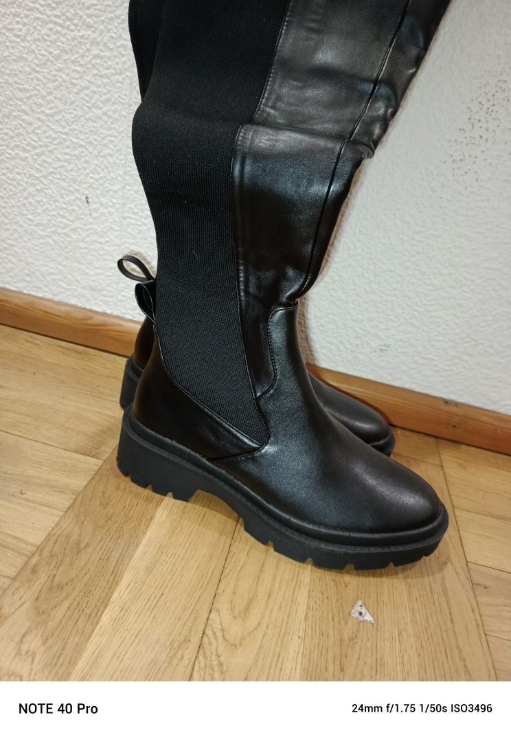 Kozaki za kolano czarne