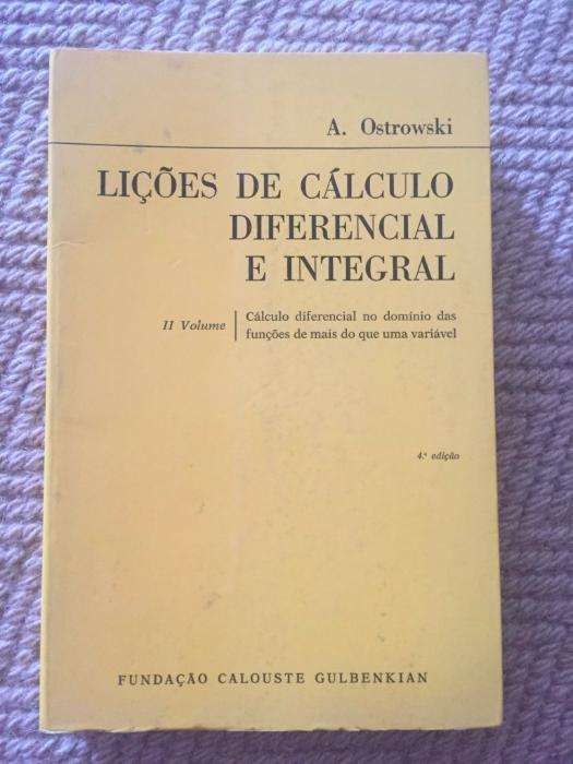 Lições de Cálculo Diferencial e Integral - Ostrowski 2º Volume