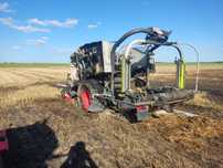Claas rollant uniwrap 455 po spaleniu