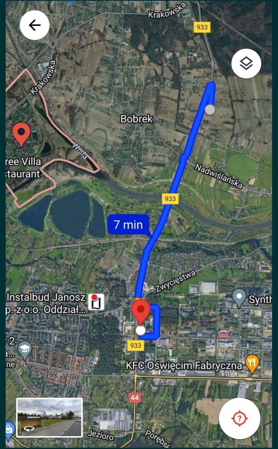 Działka 12ar w Bobrku przy Oświęcim