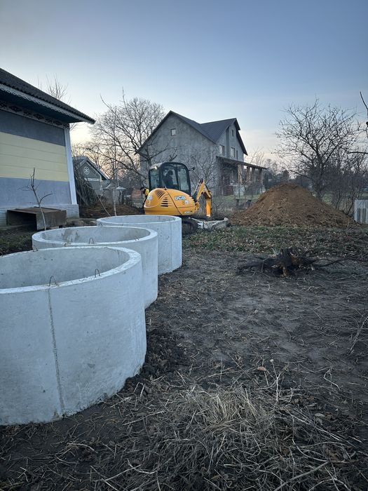 Копання каналізацій, септиків, вигрібних ям, чистка криниць