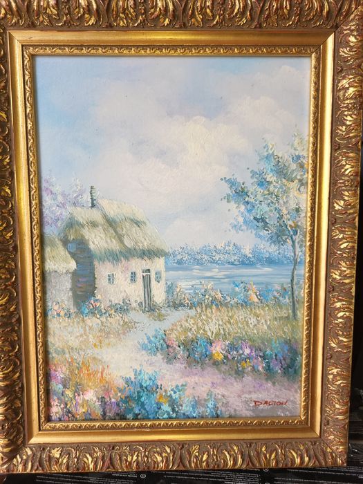 Obraz olejny na płótnie Dom w Kornwalii