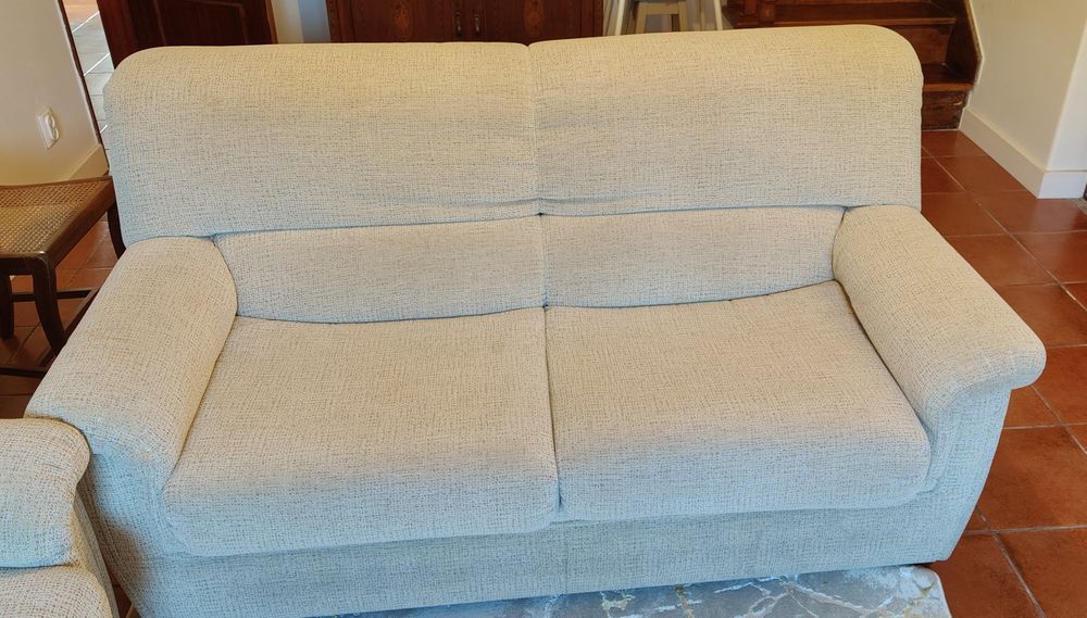 Sofa bege 185 cm excelente estado