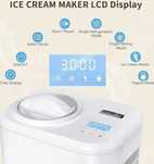 KUMIO ICE-1032Y Maszyna do lodów z kompresorem, wyświetlaczem LCD, 1 L