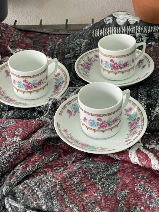 Chavena de cafe em porcelana chinesa