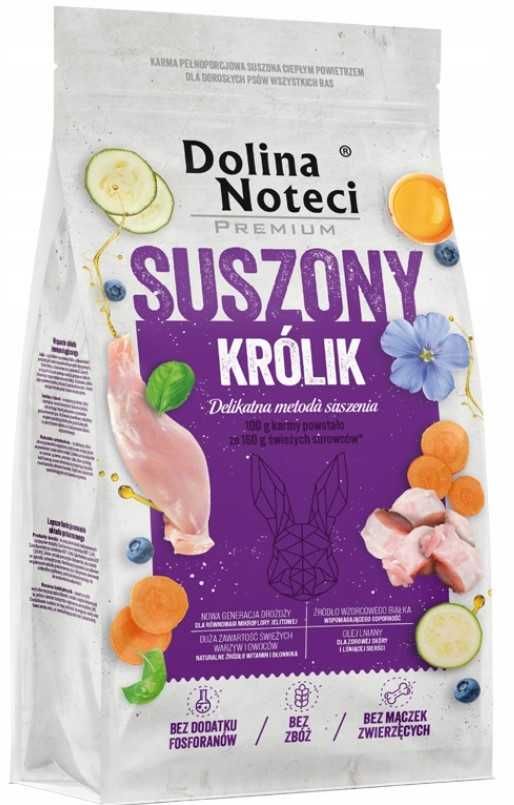 Sucha karma Dolina Noteci Suszony Królik  rozważane po 1 kg
