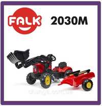 Трактор FALK з ковшом та причепом Supercharger Червоний 2030M
