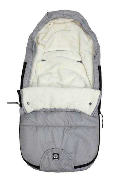 ŚPIWOREK do wózka SANEK na JESIEŃ zimę DOOKY Frosted Silver Sky