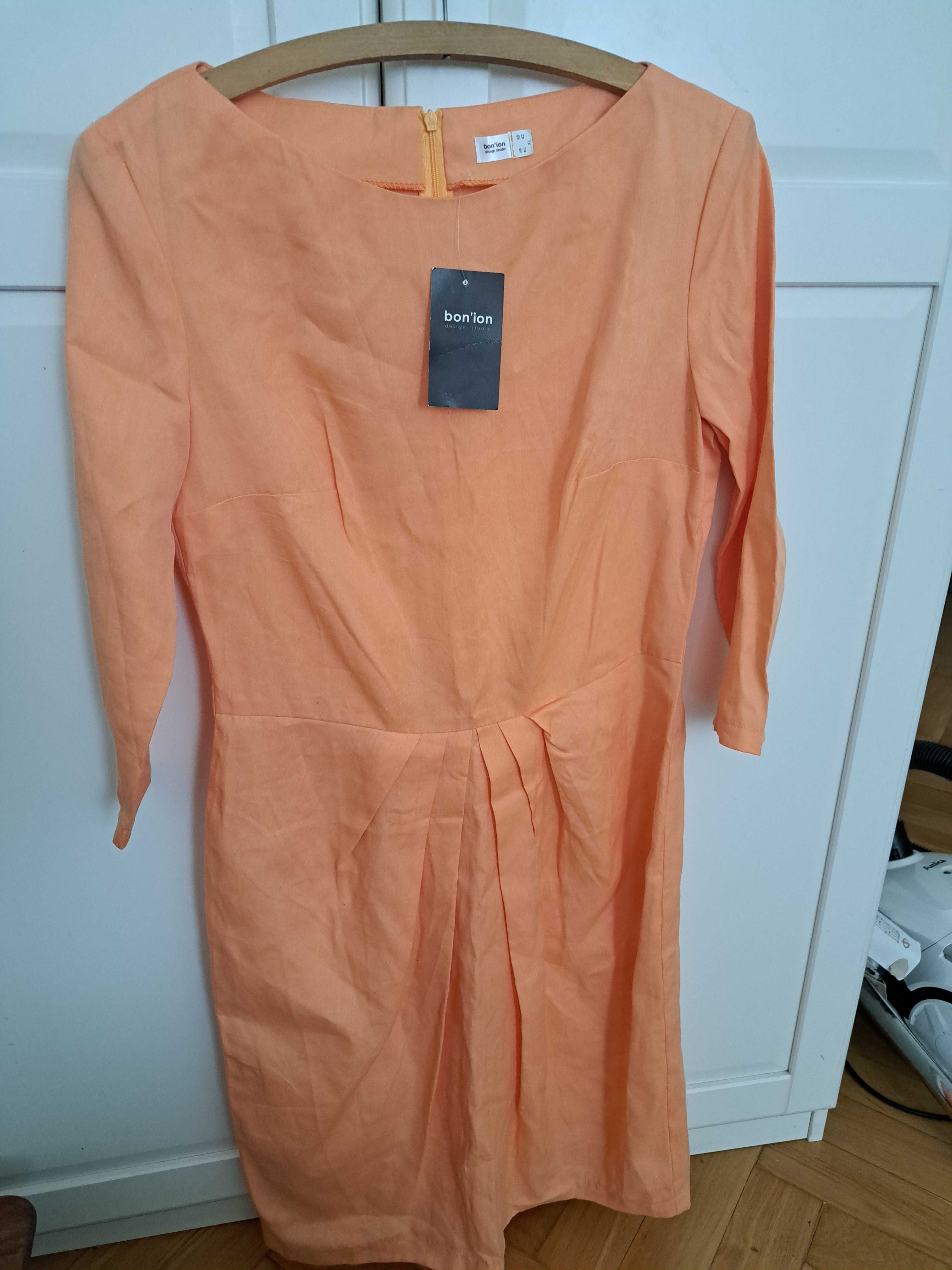 Sukienka morelowa COS 36 38