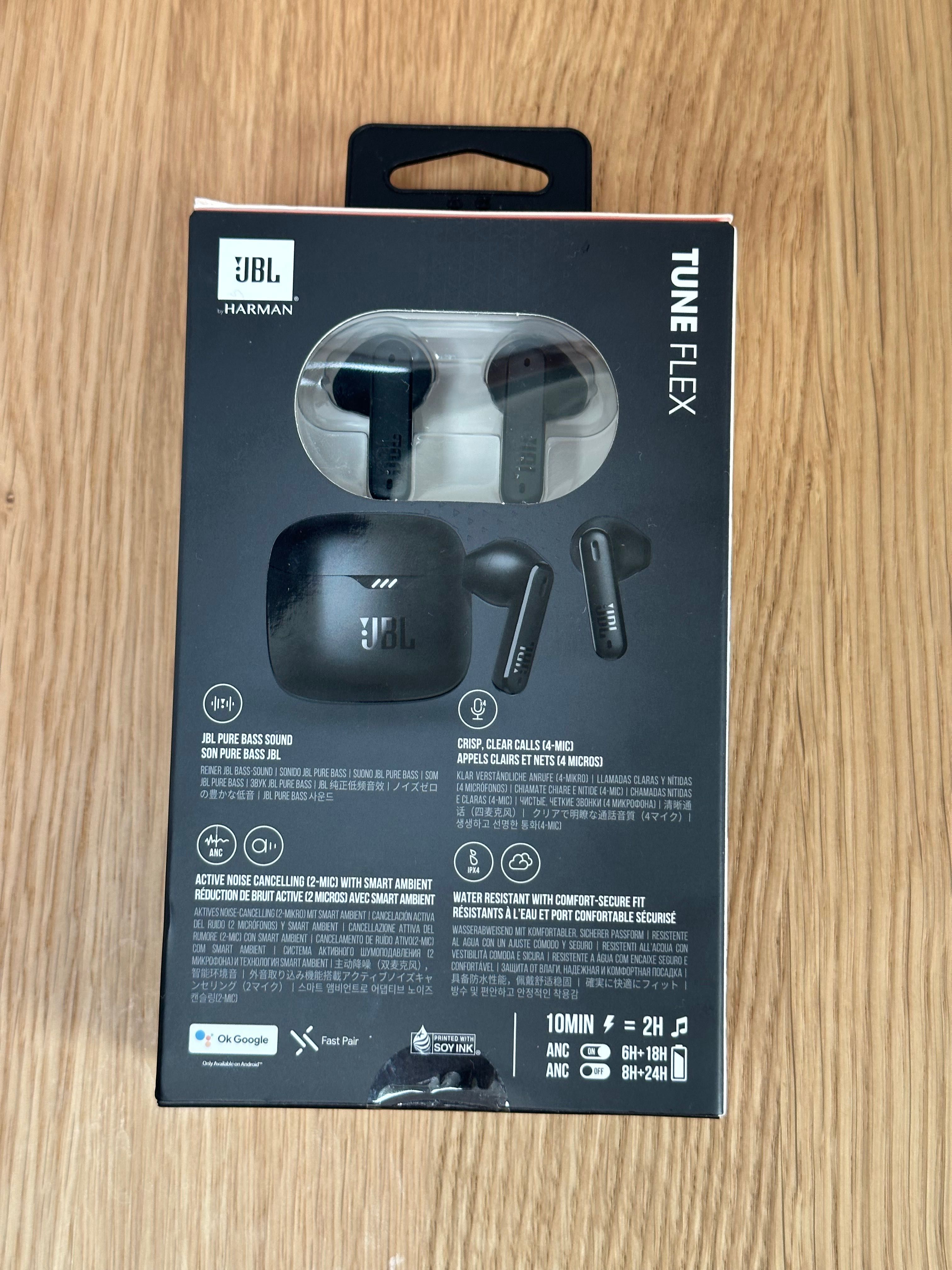 Навушники вкладиші бездротові чорні JBL Tune FleX Black