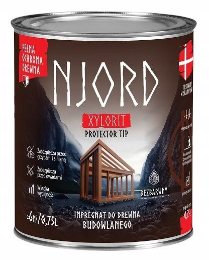 Njord Impregnat do drewna budowlanego Xylorit Protector TIP 0,75l.