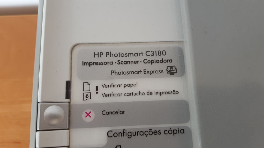 HP Photosmart C3180 Multifunções s/ Tinteiros