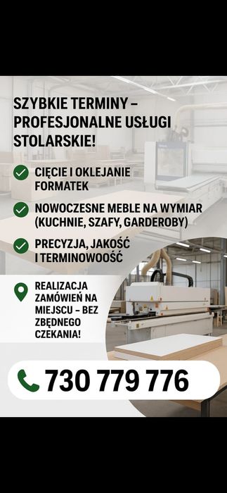 Cięcie i oklejanie płyt