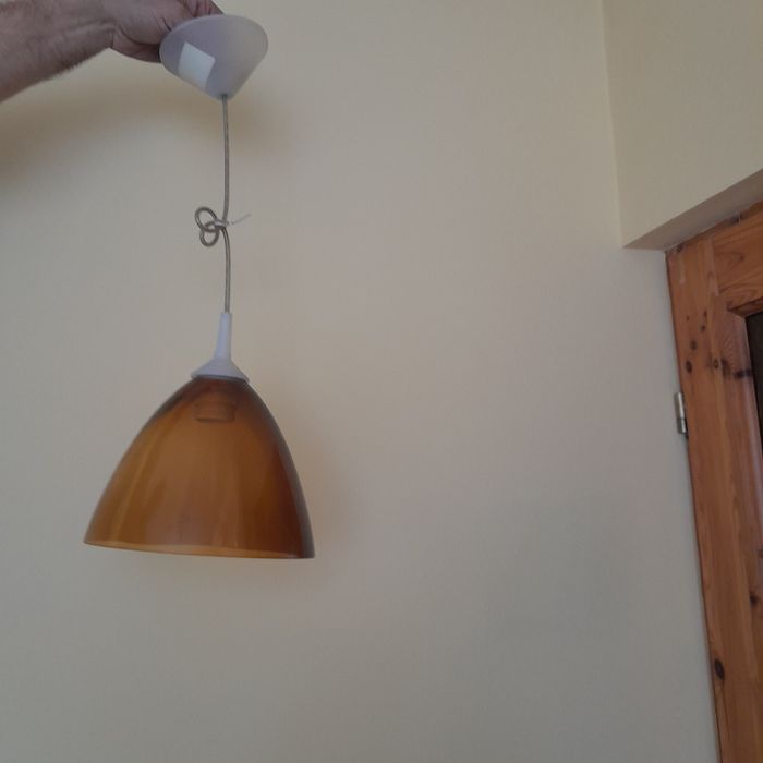 Lampa wisząca szklana