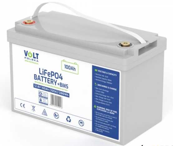 Акумулятор Volt Polska LiFePO4 12,8V 100Ah / Літій-залізо-фосфатний