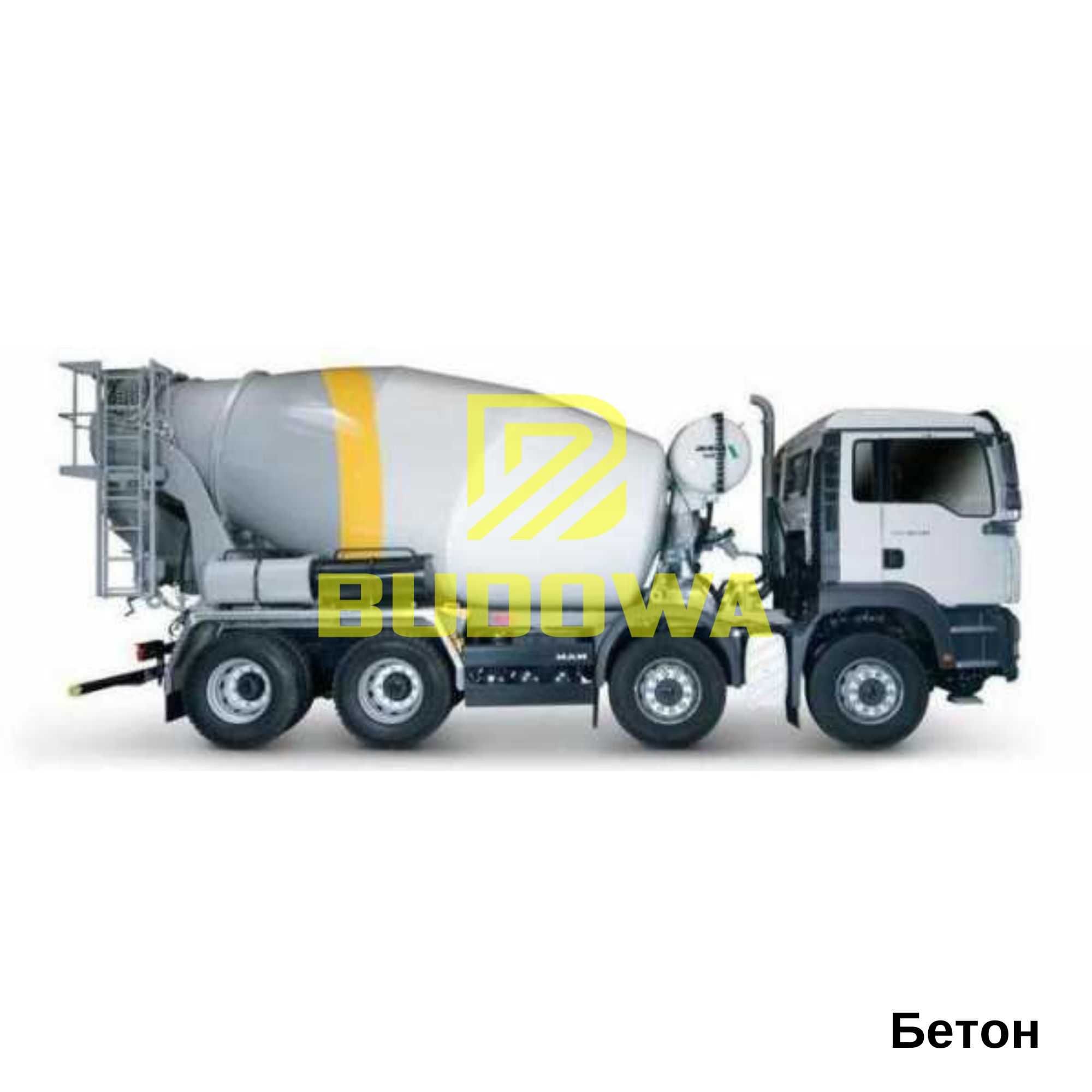 Бетон БСГ В40 (М550) Р4 F200 W6 бетонний розчин, бетон готовий