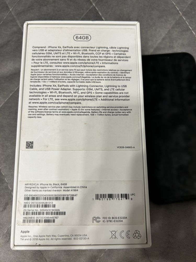 iPhone xr black 64 GB, оригінал