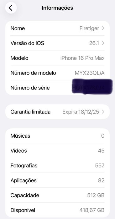 Iphone 16 Pro Max 512GB Gold