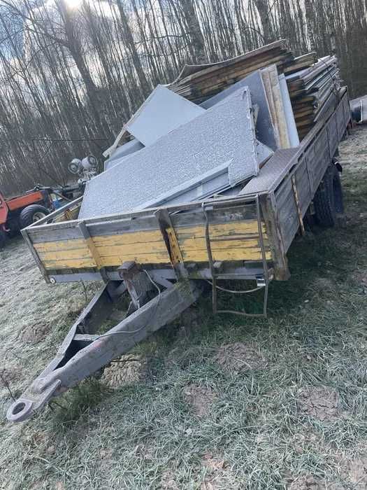 Przyczepa rolnicza • Mocna rama • Stabilna • 450x250cm