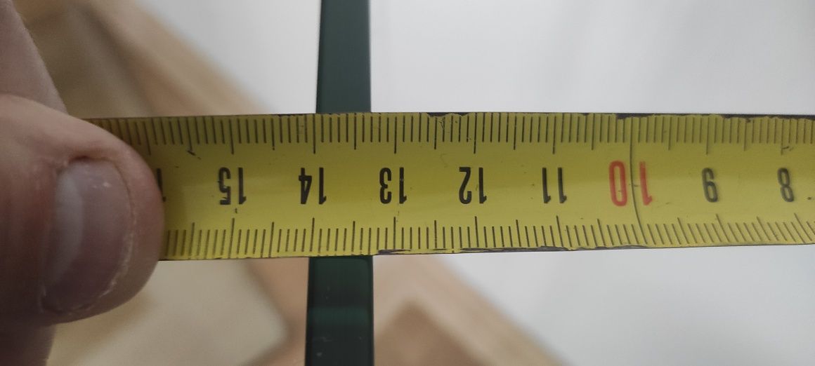 Szyby 2 szt. wym. 49x 35x 0,8 cm, półki szklane grube szkło