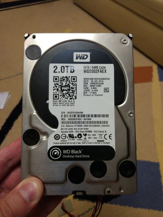 Продам винчестер WD Black 2Tb