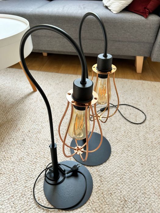 Lampa na stolik nocy loft lampka nocna