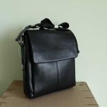 Сумка чоловіча натуральна шкіра leather 871 Black  кожа Сумка мужская