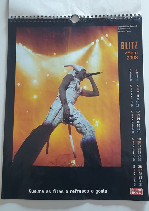 Venda de Calendário Retro Blitz 2003