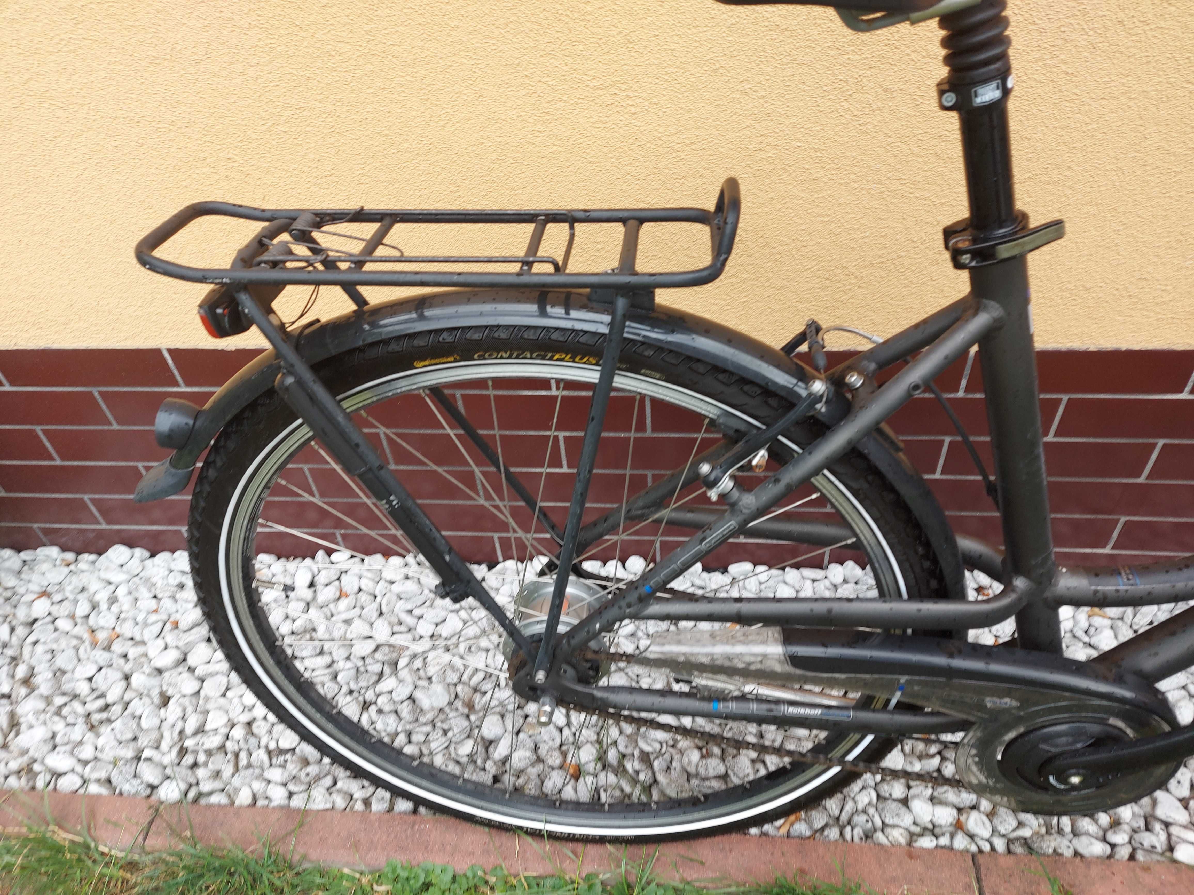 aluminiowy rower damski Kalkhoff Agattu Nexus 8 amortyzator dynamo
