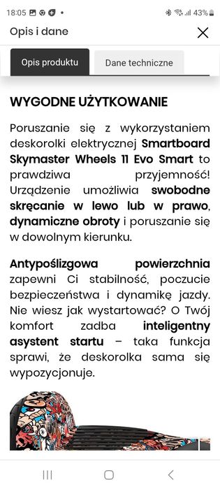Sprzedam deskorolkę elektryczną
