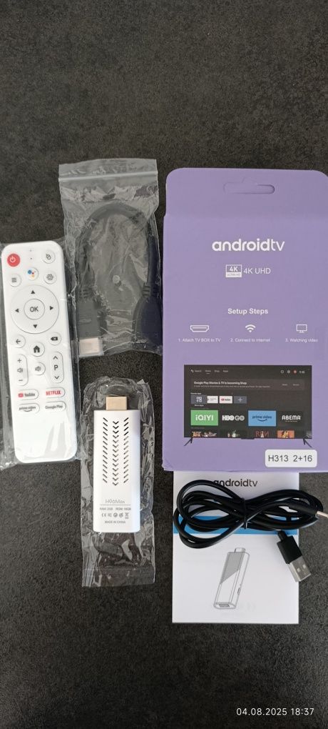 Смарт Android TV 14 приставка H96Max 2/16 Gb WiFi 6 Bluetooth пульт+Го
