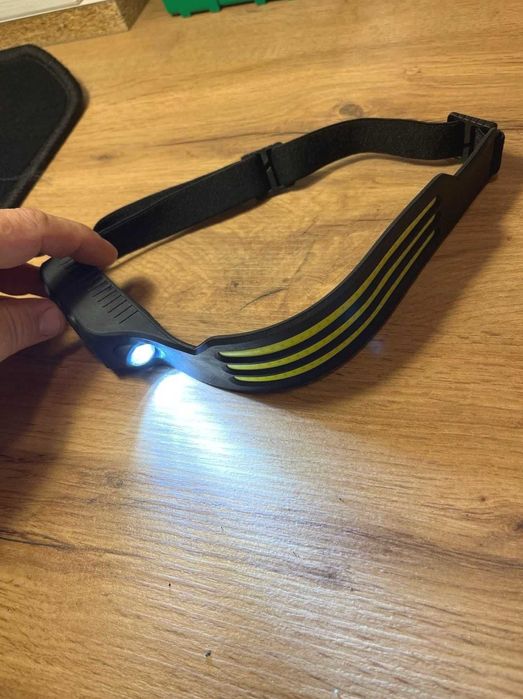 Налобный Фонарь COB с Датчиком Движения - Идеален для Кемпинга, Бега