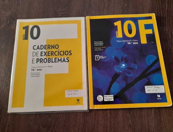 Livro Novo 10 F Fisica e Caderno Exercicios Problemas 10 º ano FQ A