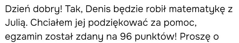 Wakacyjne korepetycje z matematyki: poprawa matury,egzaminy poprawkowe