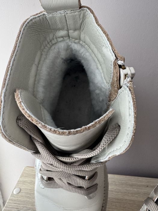 Зимние кожаные ботинки 36 размер