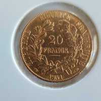 Moeda de 20 francos República Francesa (Segunda República)