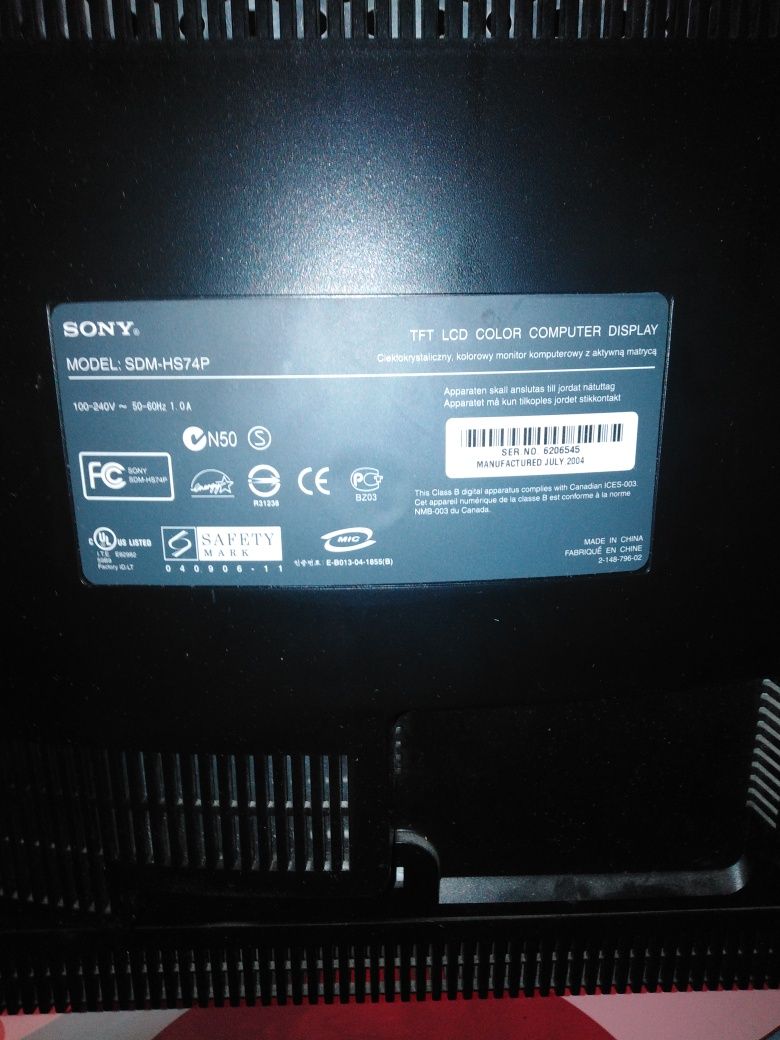 Monitor komputerowy Sony