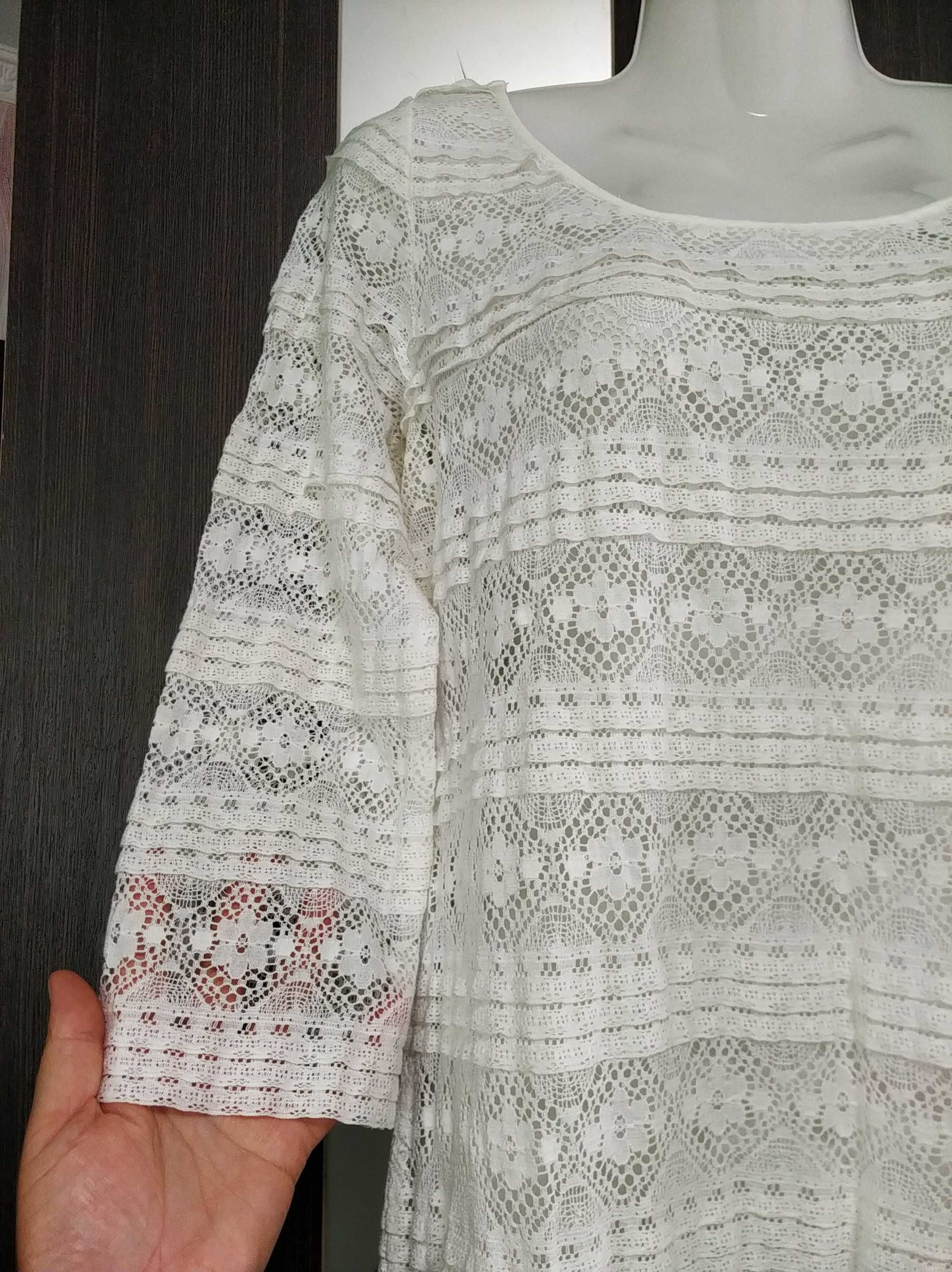 Фірмове,мереживне парео,пляжна накидка 44 р-H&M