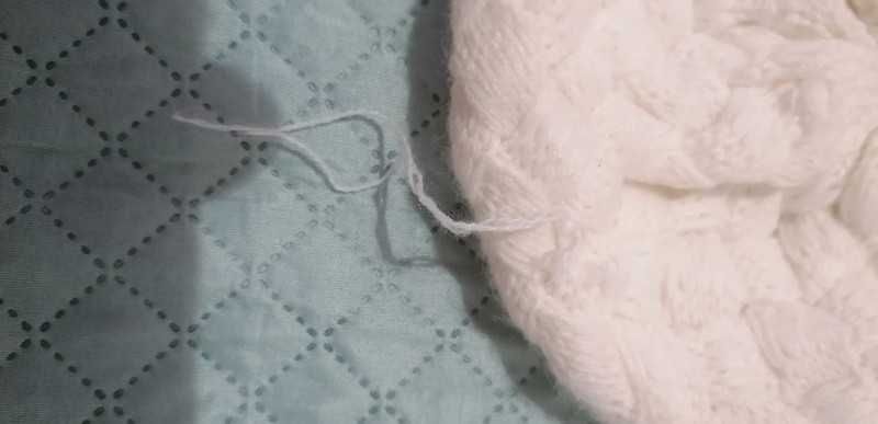Boina de lã creme