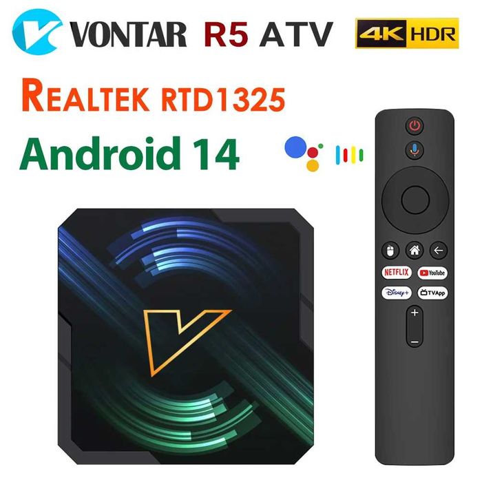 Супер Приставка Новинка Vontar R5 8K 4/32 Андроид14 смарт тв