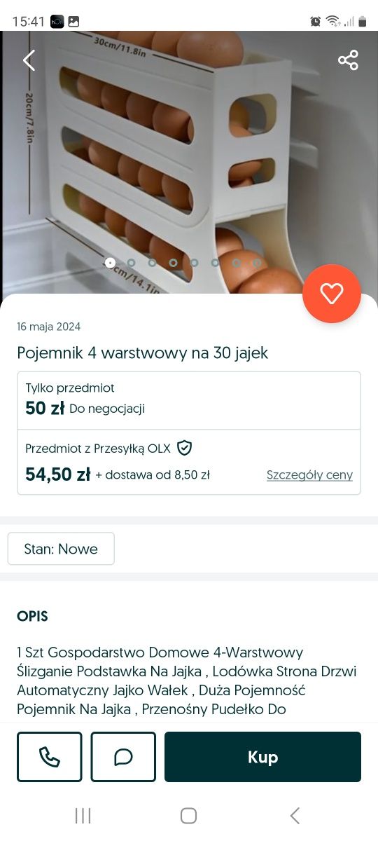 Automatyczny pojemnik na jajka