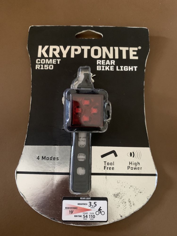 Фонарик для велосипеда / самоката kryptonite comet 150