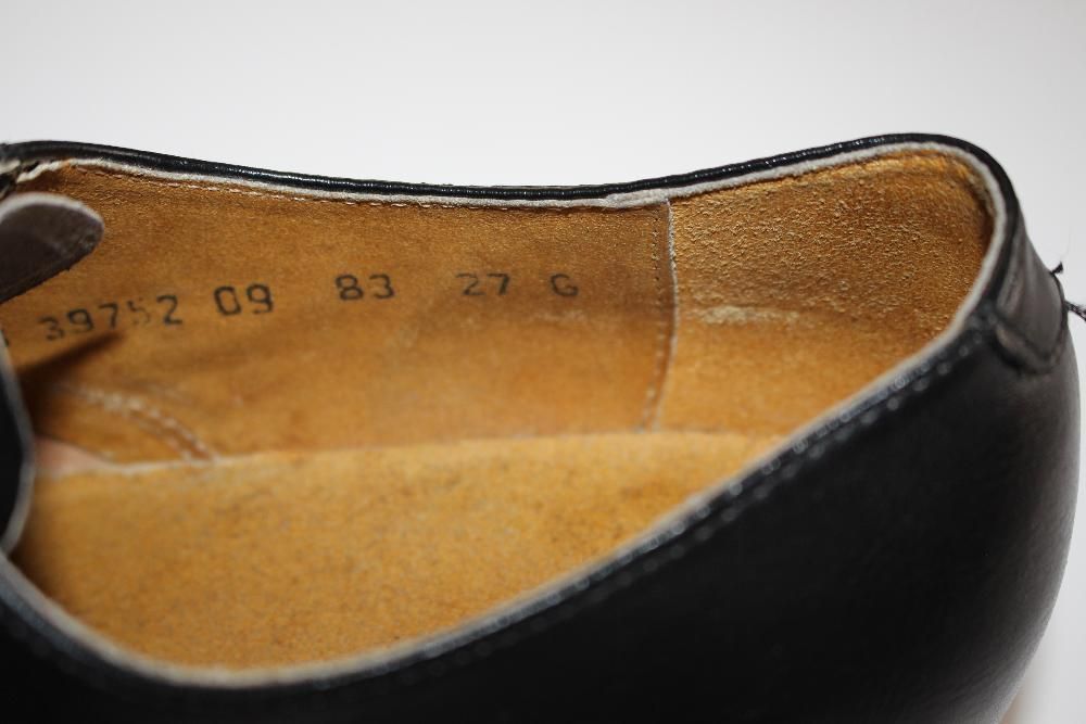 Buty męskie, skórzane, czarne, wizytowe, do garnituru. Rozm. 42