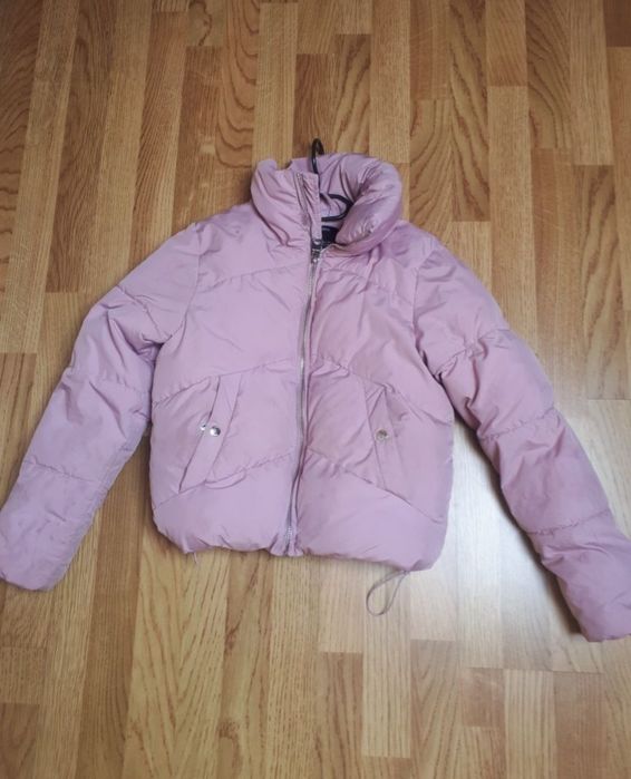 Kurtka bershka pudrowy róz