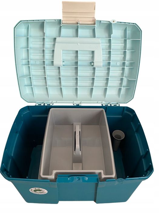 Skrzynka na szczotki dla konia koni Premium - ciemnozielona