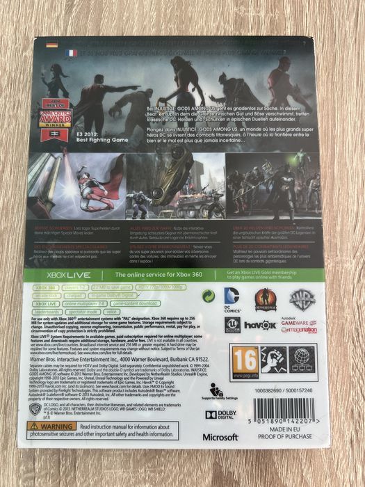 #1456 Injustice gods among us steelbook gra xbox360 xbox 360