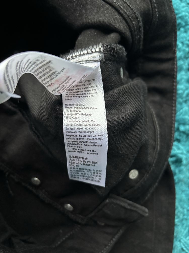 Czarne spodenki jeansowe topman meskie w bardzo dobrym stanie lato